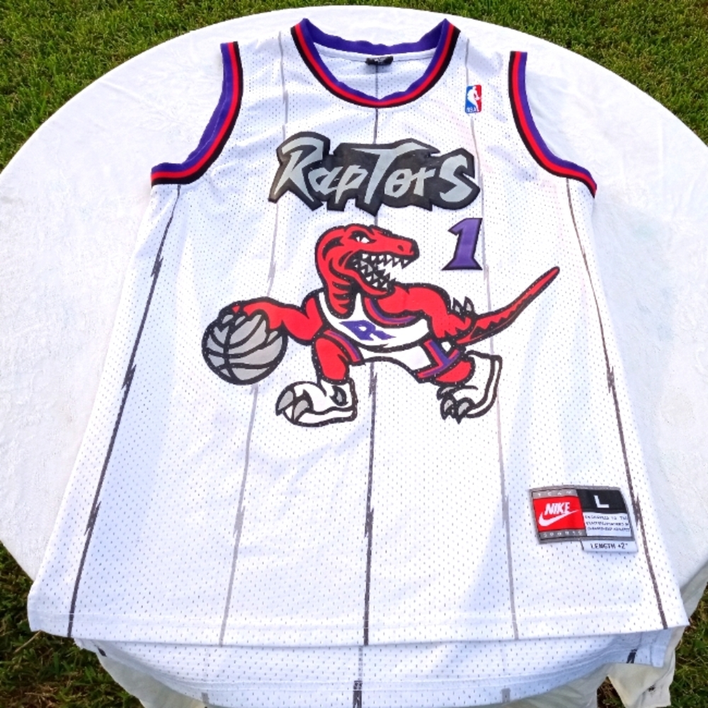 #1 Tracey McGrady Toronto Raptors NBA Authentic Home Game Jersey 🔥